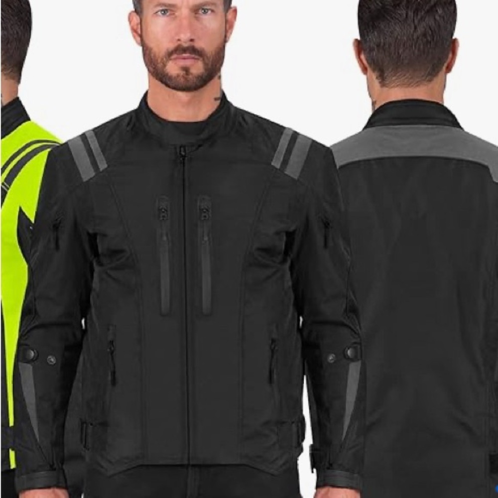 Nomad Motorcycle Jacket Men Ironborn Biker Sportsbike Armour Protect Size Large